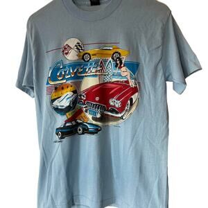 Vintage 80s Corvettes 1985 Single Stitch Shirt Adult Large